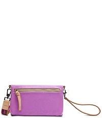 Consuela Twy Uptown Glitter Crossbody Wallet Wristlet