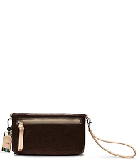 Consuela Uptown Glitter Crossbody Wristlet