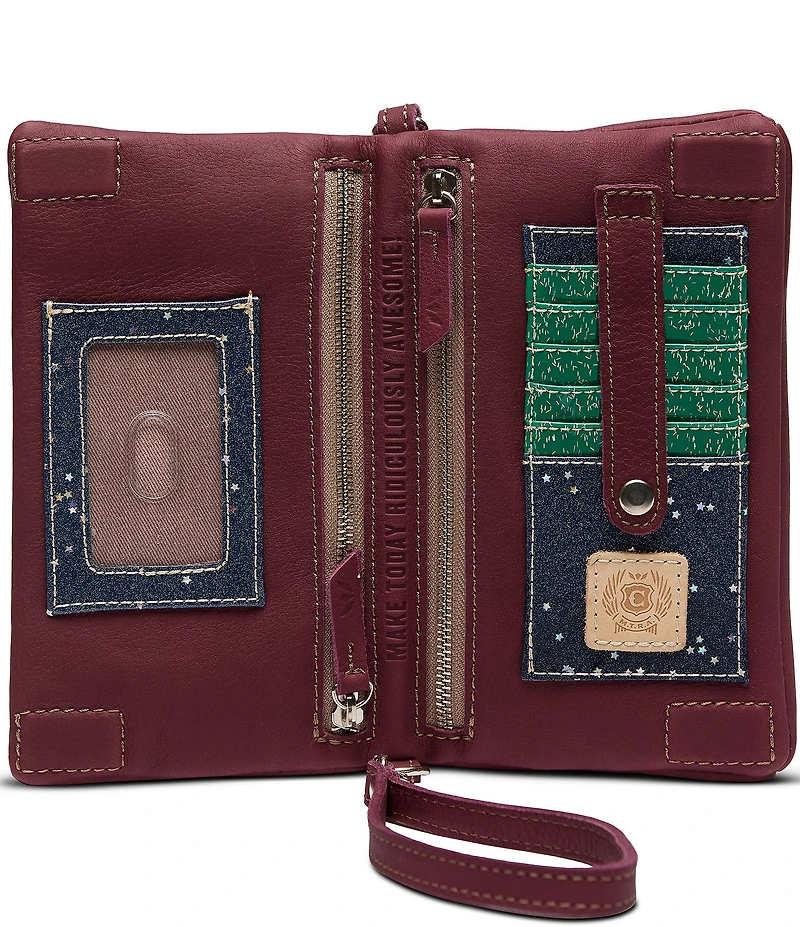Consuela Uptown Leather Crossbody Wristlet