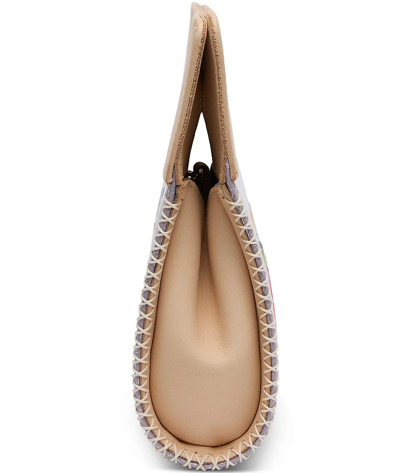 Consuela Wallace Embroidered Insects Iridescent Super Clutch