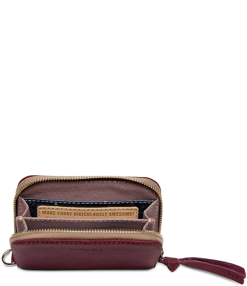 Consuela Zippy Leather Accordian Bifold Wallet