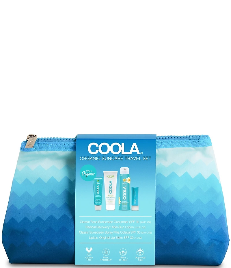 Coola Classic 4 Piece Organic Suncare Travel Set