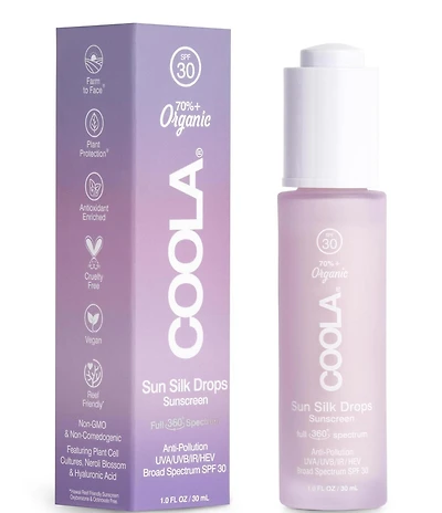 Coola Sun Silk Drops Organic Face Sunscreen SPF 30