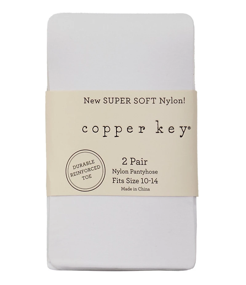 Copper Key Little/Big Girls 2-16 2-Pack Sheer Tights