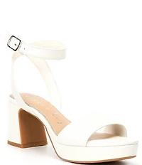 Copper Key Adore Leather Platform Sandals