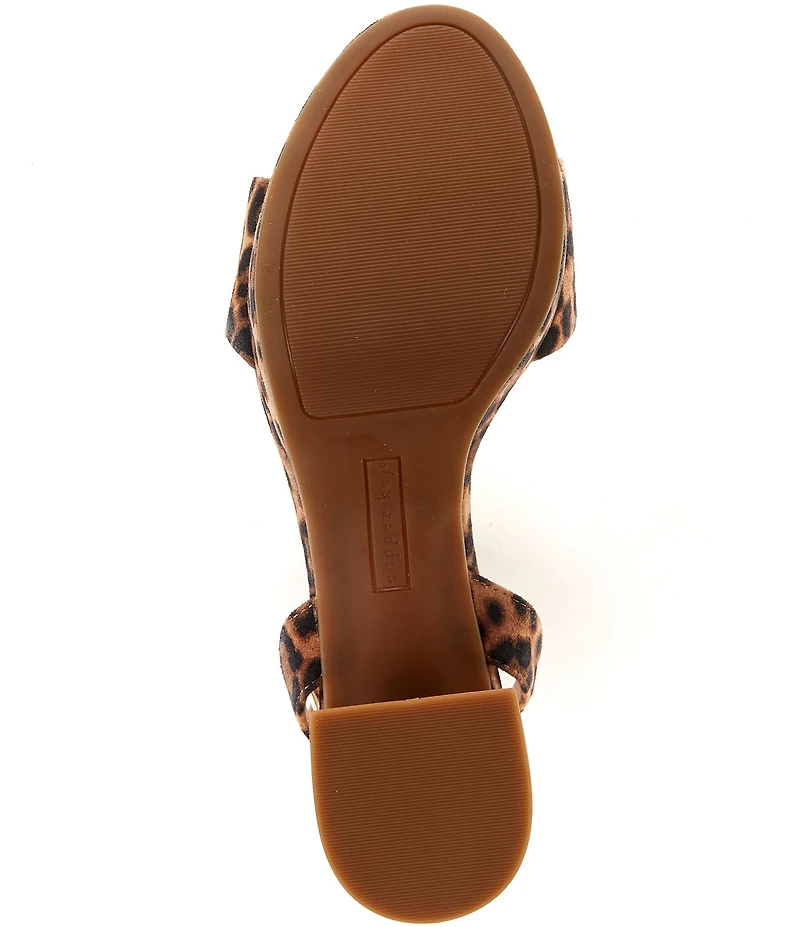 Copper Key Adore Leopard Print Suede Platform Sandals