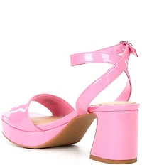 Copper Key Adore Patent Platform Sandals