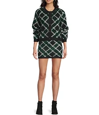 Copper Key Argyle Coordinating Cardigan Sweater