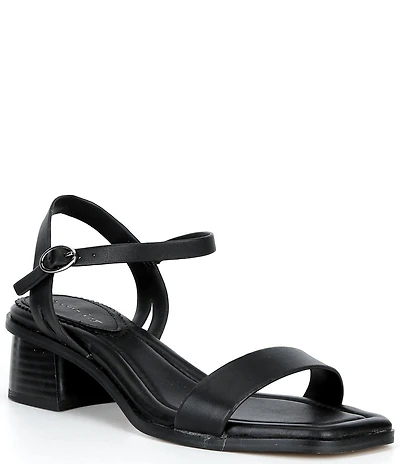 Copper Key Aurora Leather Block Heel Sandals