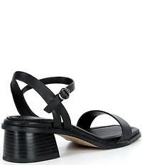 Copper Key Aurora Leather Block Heel Sandals