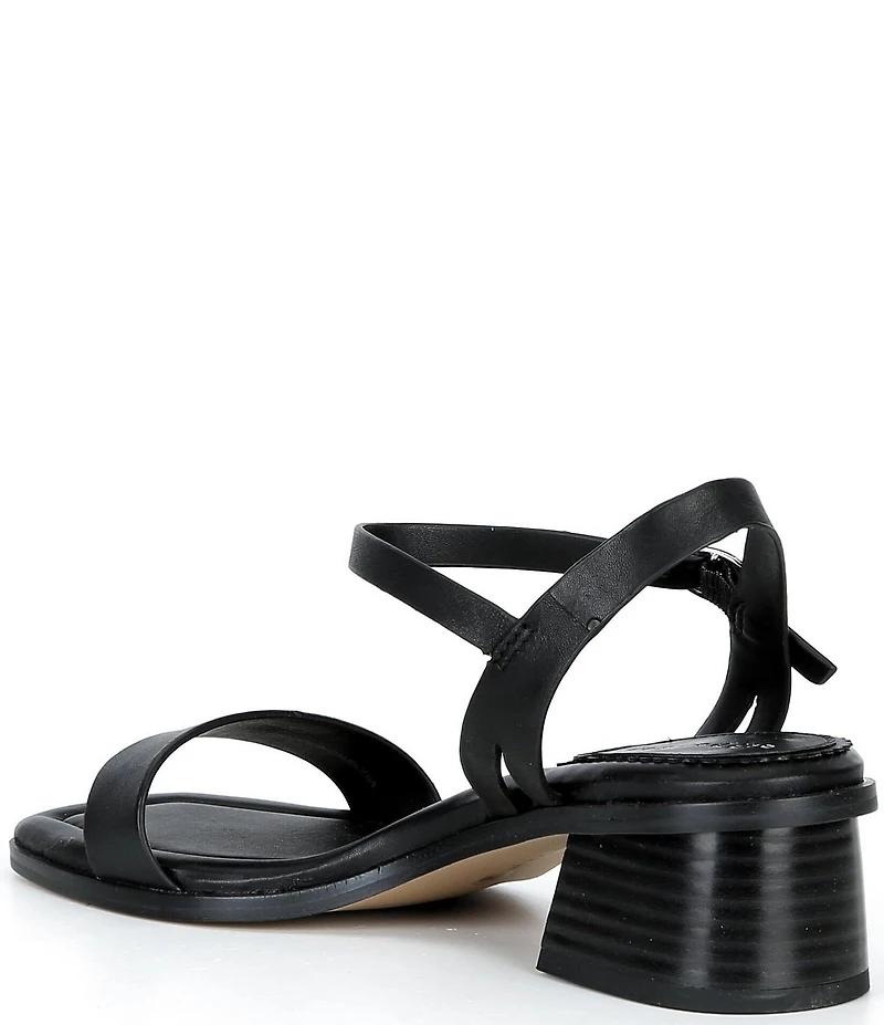 Copper Key Aurora Leather Block Heel Sandals