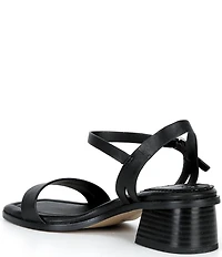 Copper Key Aurora Leather Block Heel Sandals