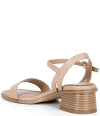 Copper Key Aurora Leather Block Heel Sandals