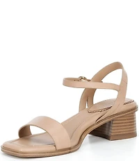 Copper Key Aurora Leather Block Heel Sandals