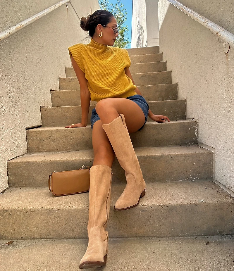 Copper Key Autumn Suede Western Tall Boots