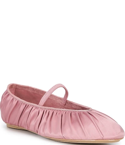 Copper Key Bambi Satin Mary Jane Ballet Flats