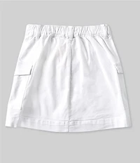 Copper Key Big Girls Button Front Mini Skirt