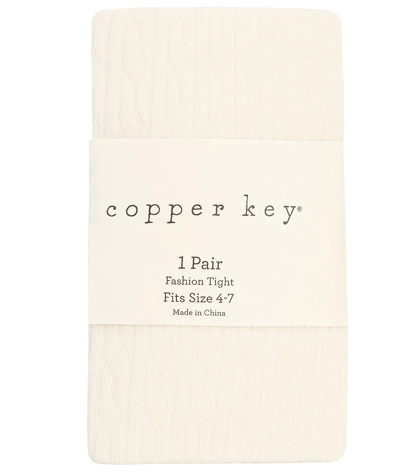 Copper Key Big Girl 7-16 Cable Knit Tights