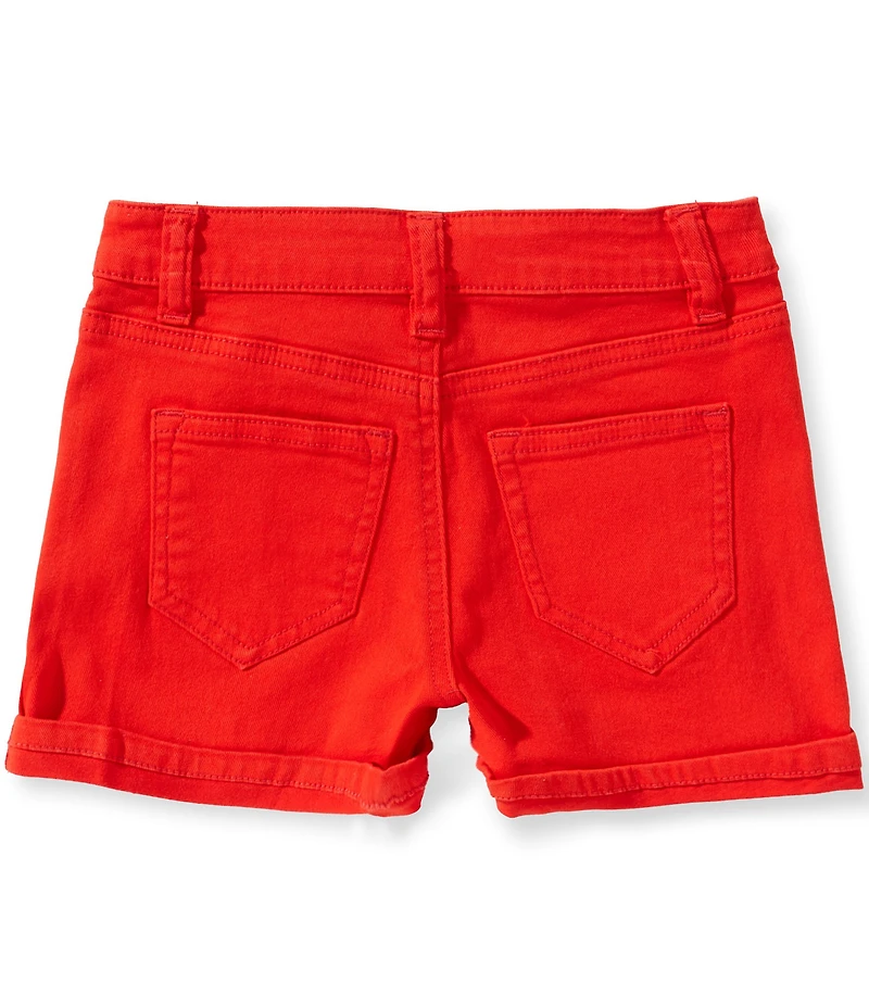 Copper Key Big Girls Americana Cuffed Denim Shorts