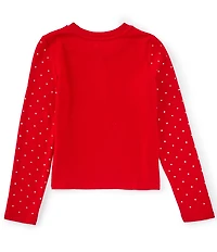 Copper Key Big Girls 7-16 Bling Long Sleeve Top