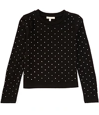 Copper Key Big Girls 7-16 Bling Long Sleeve Top