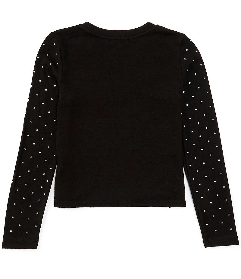 Copper Key Big Girls 7-16 Bling Long Sleeve Top