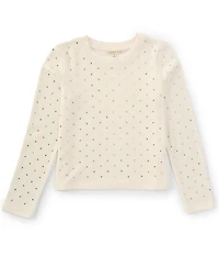 Copper Key Big Girls 7-16 Bling Long Sleeve Top