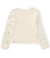 Copper Key Big Girls 7-16 Bling Long Sleeve Top