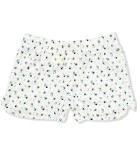 Copper Key Big Girls Ditsy Floral Pointelle Shorts