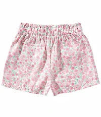 Copper Key Big Girls Ditsy Floral Printed Paper Bag Shorts