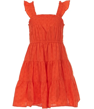Copper Key Big Girls Eyelet Dress