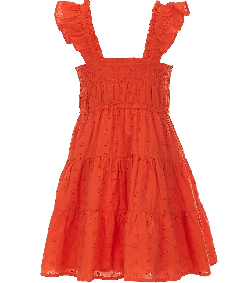 Copper Key Big Girls Eyelet Dress