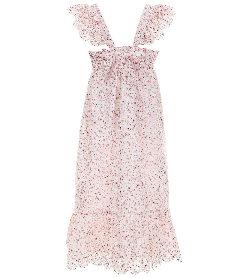 Copper Key Big Girls Eyelet Floral Midi Dress