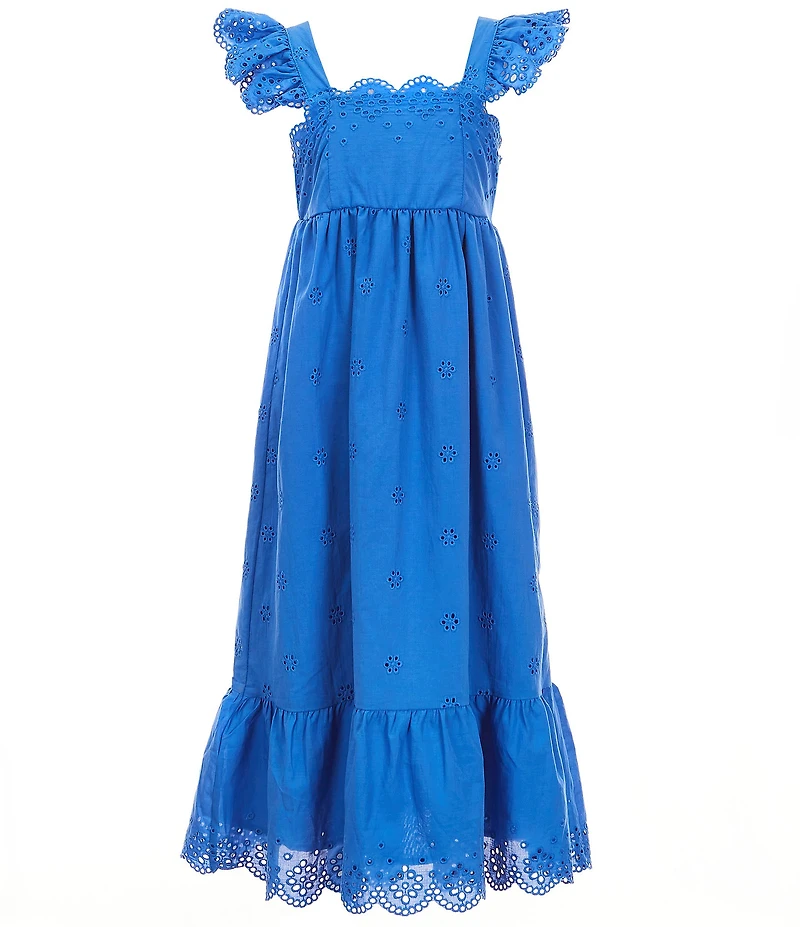 Copper Key Big Girls Eyelet Midi Dress