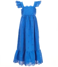 Copper Key Big Girls Eyelet Midi Dress