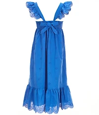 Copper Key Big Girls Eyelet Midi Dress
