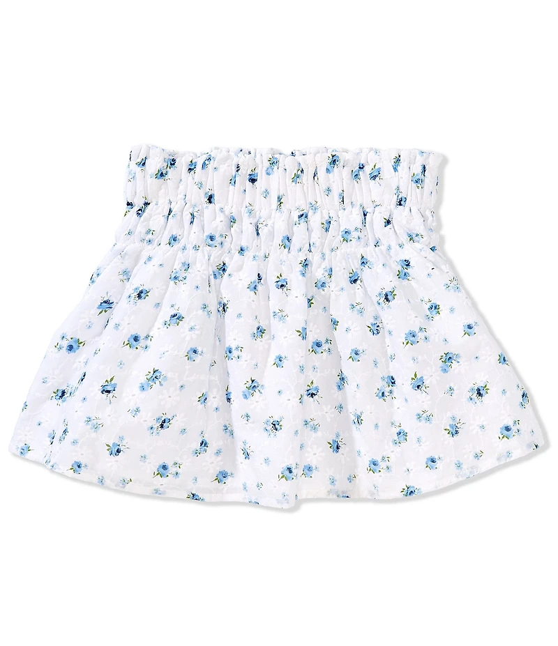 Copper Key Big Girls Floral Print Eyelet Skirt