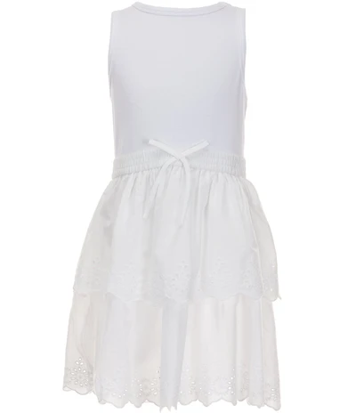 Copper Key Big Girls Eyelet Tiered Ruffle Dress
