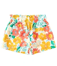 Copper Key Big Girls Floral Printed Paper Bag Shorts