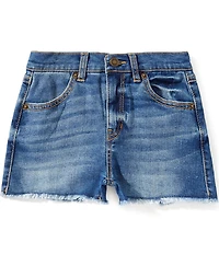 Copper Key Big Girls Frayed Hem High Rise Cut Off Denim Shorts