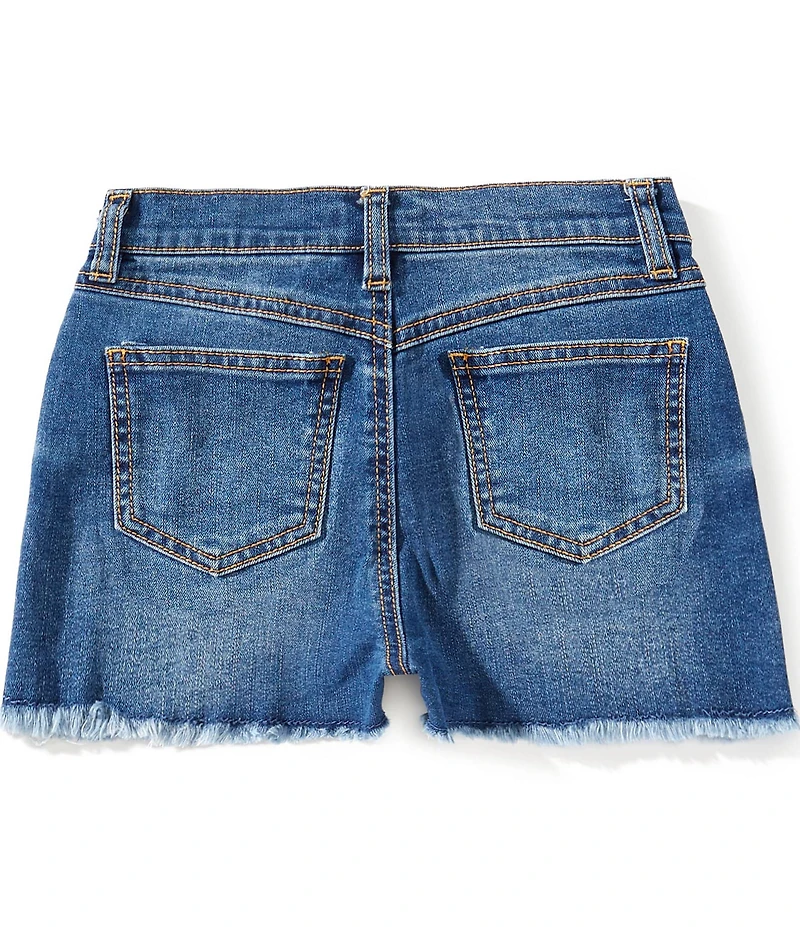 Copper Key Big Girls Frayed Hem High Rise Cut Off Denim Shorts