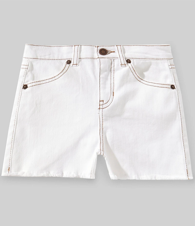 Copper Key Big Girls Frayed Hem High Rise Cut Off Denim Shorts