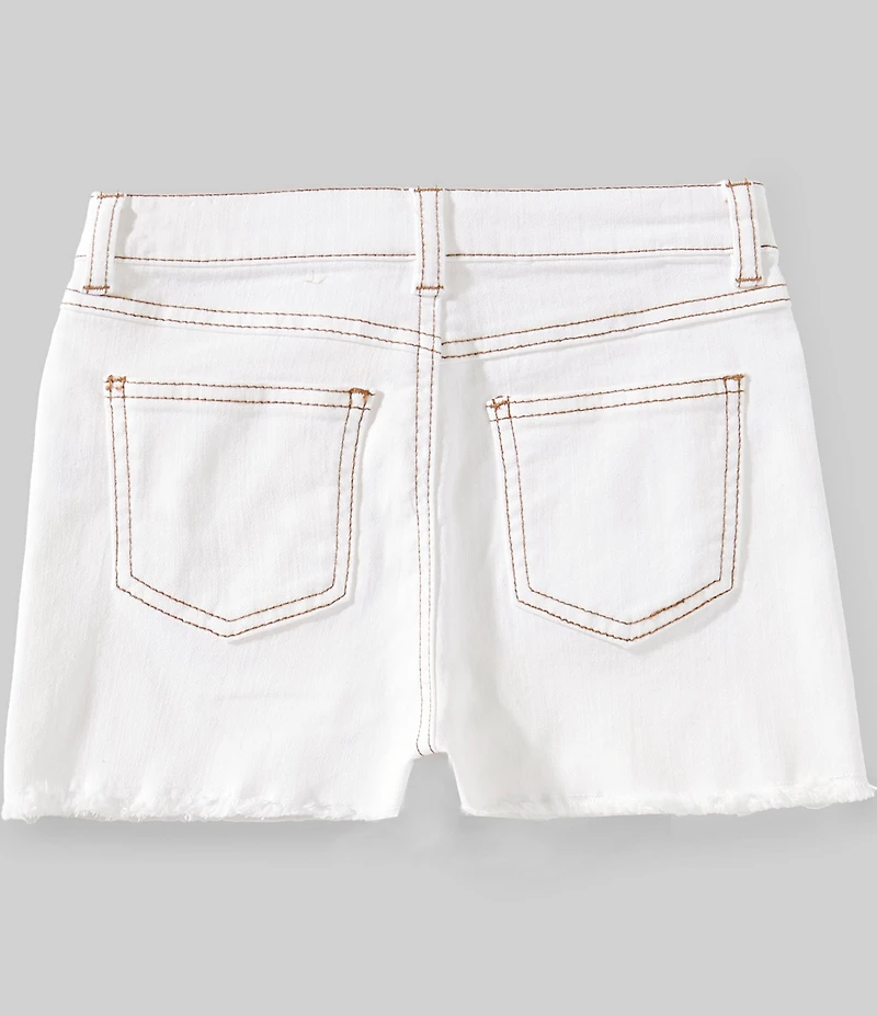 Copper Key Big Girls Frayed Hem High Rise Cut Off Denim Shorts