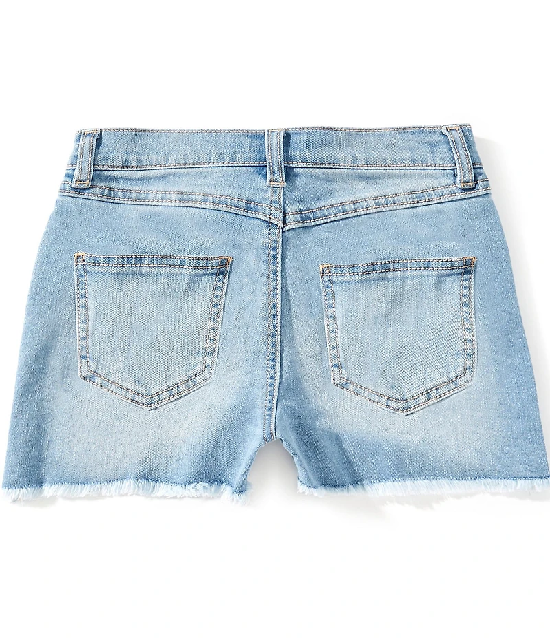 Copper Key Big Girls Frayed Hem High Rise Cut Off Denim Shorts