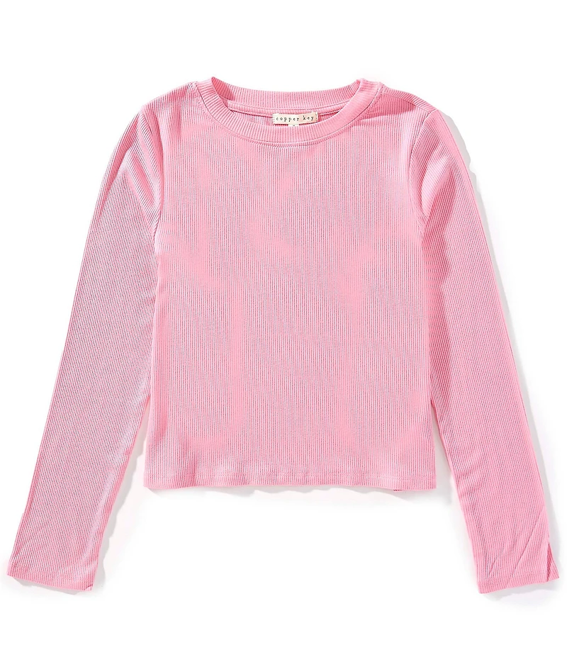 Copper Key Big Girls Long Sleeve T-Shirt
