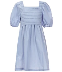 Copper Key Big Girls Margo Pleated Puff Sleeve Dress