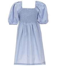 Copper Key Big Girls Margo Pleated Puff Sleeve Dress