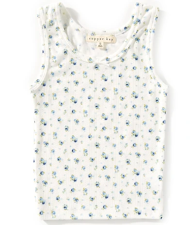 Copper Key Big Girls Pointelle Tank Top