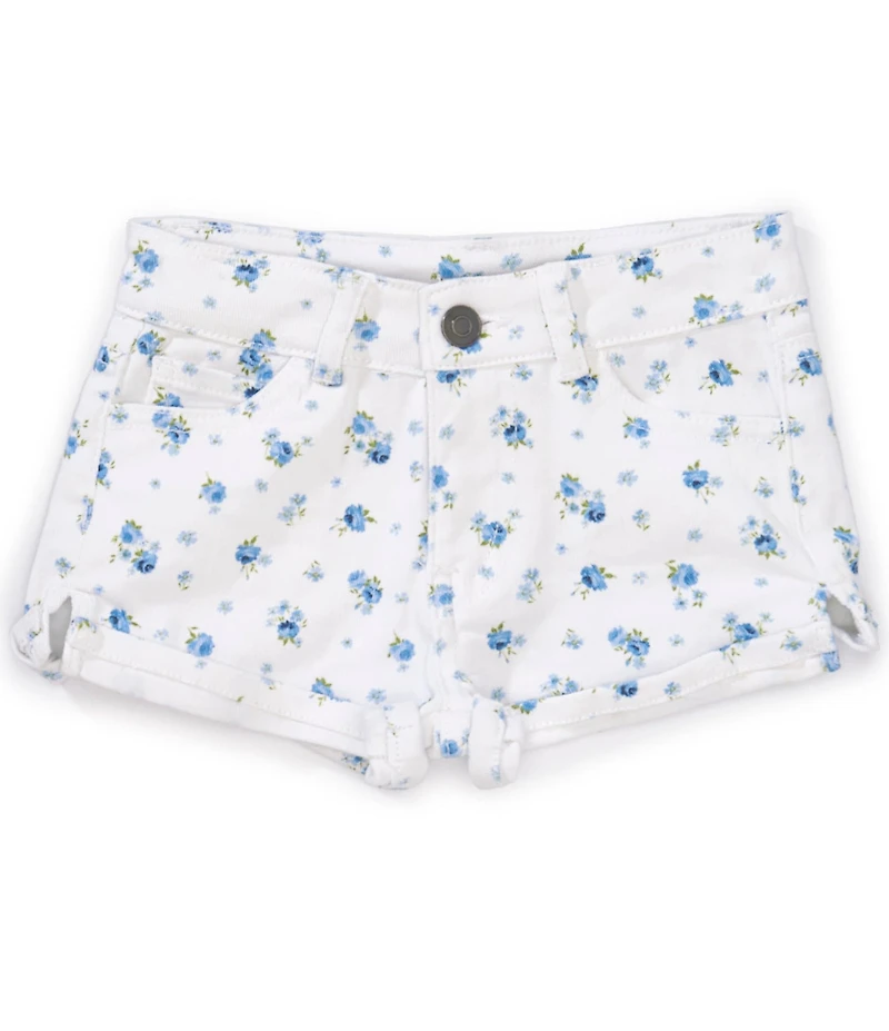 Copper Key Big Girls Floral Printed Cuffed Shorts