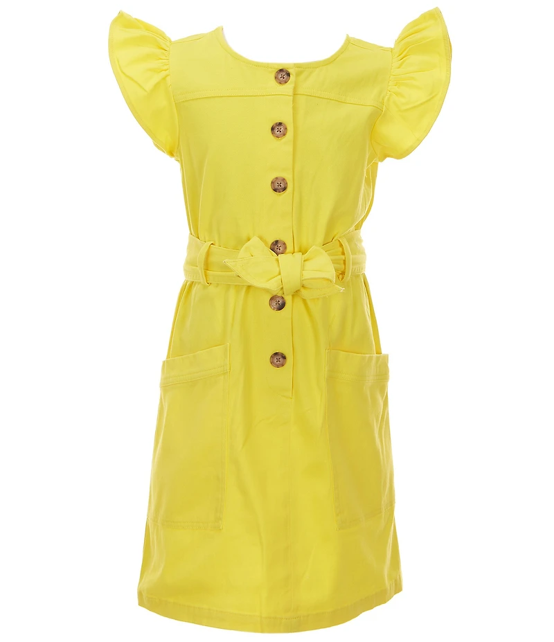 Copper Key Big Girls Ruffle Sleeve Dress